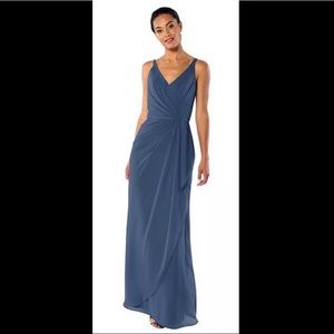 Brideside Dionne dress in Lagoon Blue